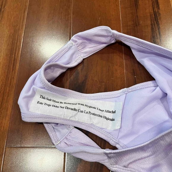 New NWT Wild‎ Fable Lilac Purple Bikini Bottom Swimwear Low Rise Size XXS / 00 - Picture 4 of 5